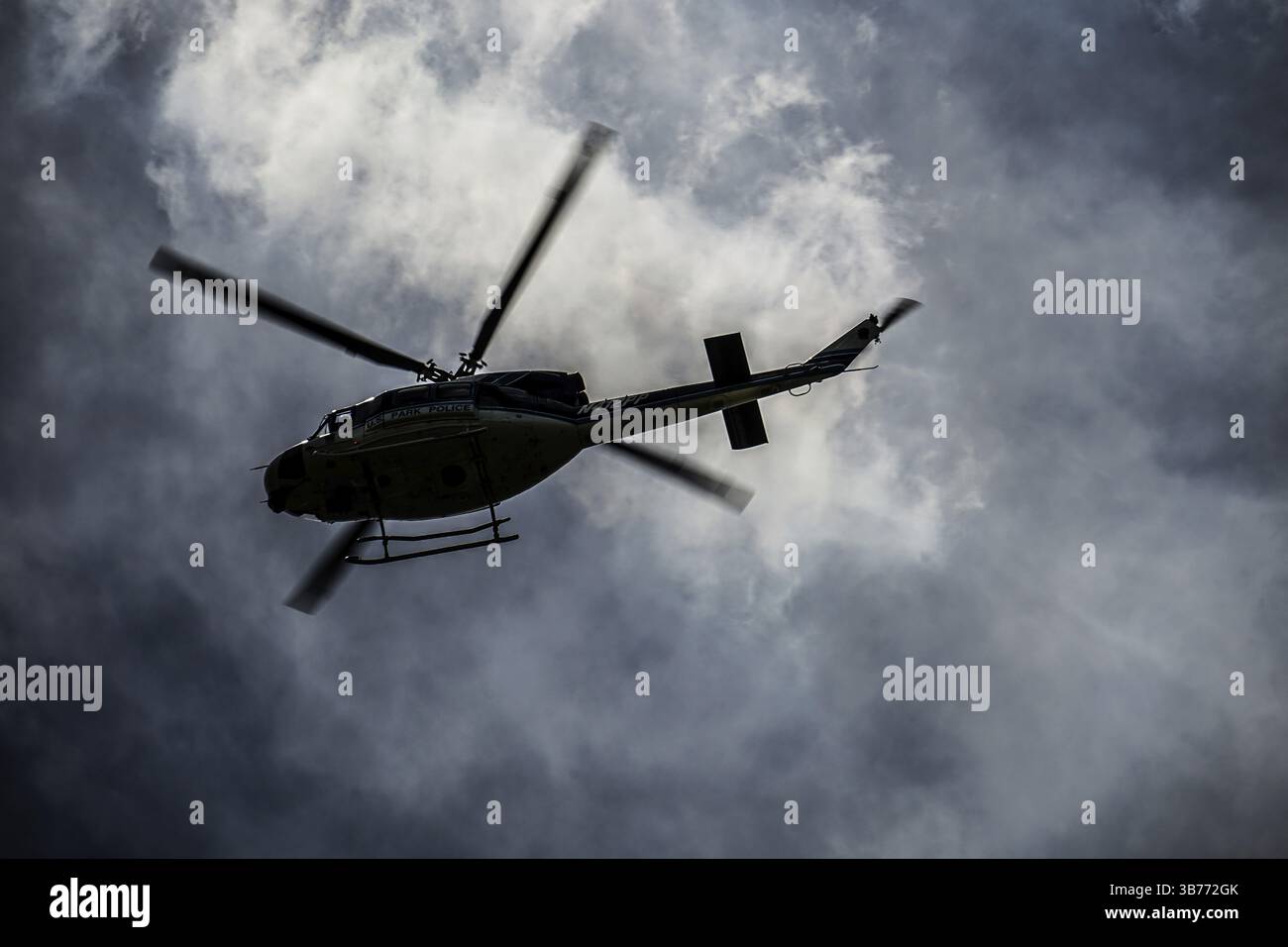 Hubschrauberbild. Drehort: Washington, DC Stockfoto