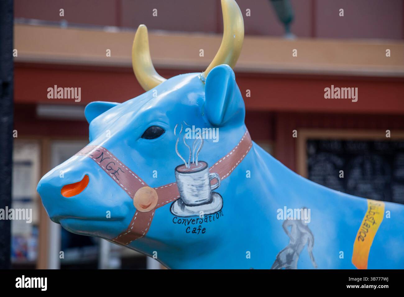 Morrison, Colorado - The Cow an Eatery, ein Restaurant in einer Touristenstadt in den Ausläufern der Rocky Mountain, westlich von Denver. Stockfoto