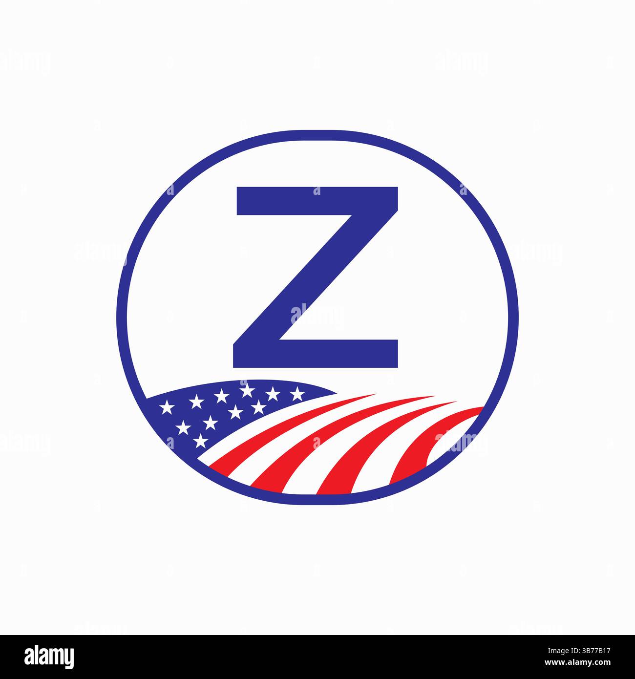 Letter Z USA Agriculture Logo Design. Vektorvorlage Für Landwirtschaftssymbole Stock Vektor