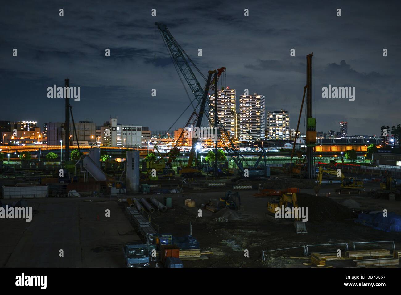 Baustelle des Yokohama Minato Mirai. Drehort: Yokohama-Stadt kanagawa Präfektur Stockfoto