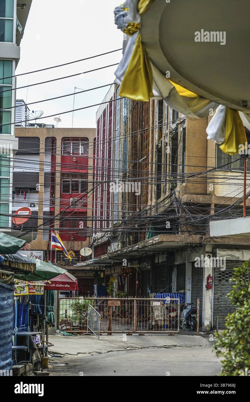 Straßen von Thailand Bangkok Zentrum. Drehort: Bangkok, Thailand, Asien Stockfoto