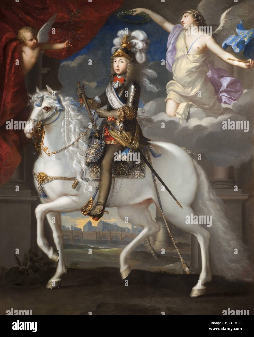 Porträt des Königs Ludwig XIV. (1638–1715). Museum: Musée de l'Histoire de France, Château de Versailles. Autor: JEAN NOCRET. Stockfoto