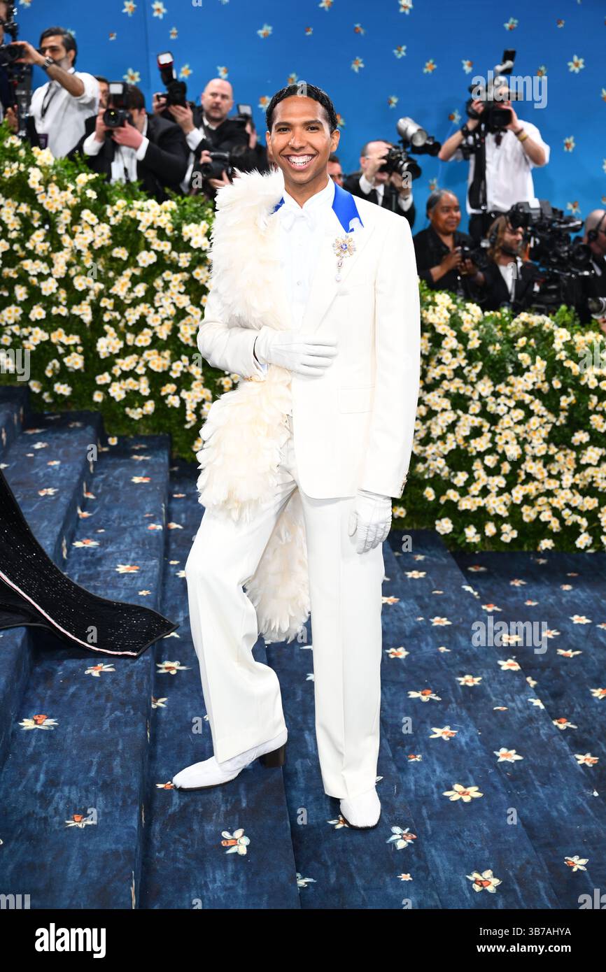 Tyler Mitchell besuchte die Benefiz Gala 2025 des Metropolitan Museum of Art Costume Institute in New York, USA. Bilddatum: Montag, 5. Mai 2025. Stockfoto