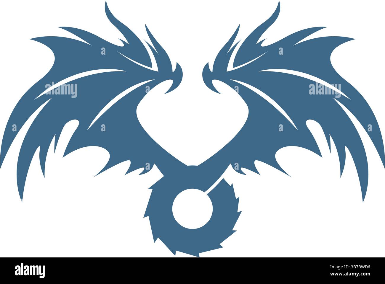 Designvorlage für Dragon-Logo-Symbol Stock Vektor