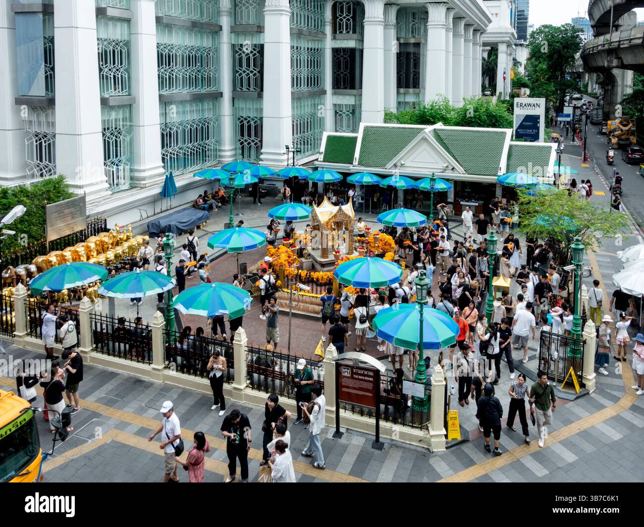 Erawan-Schrein-Bangkok Stockfoto