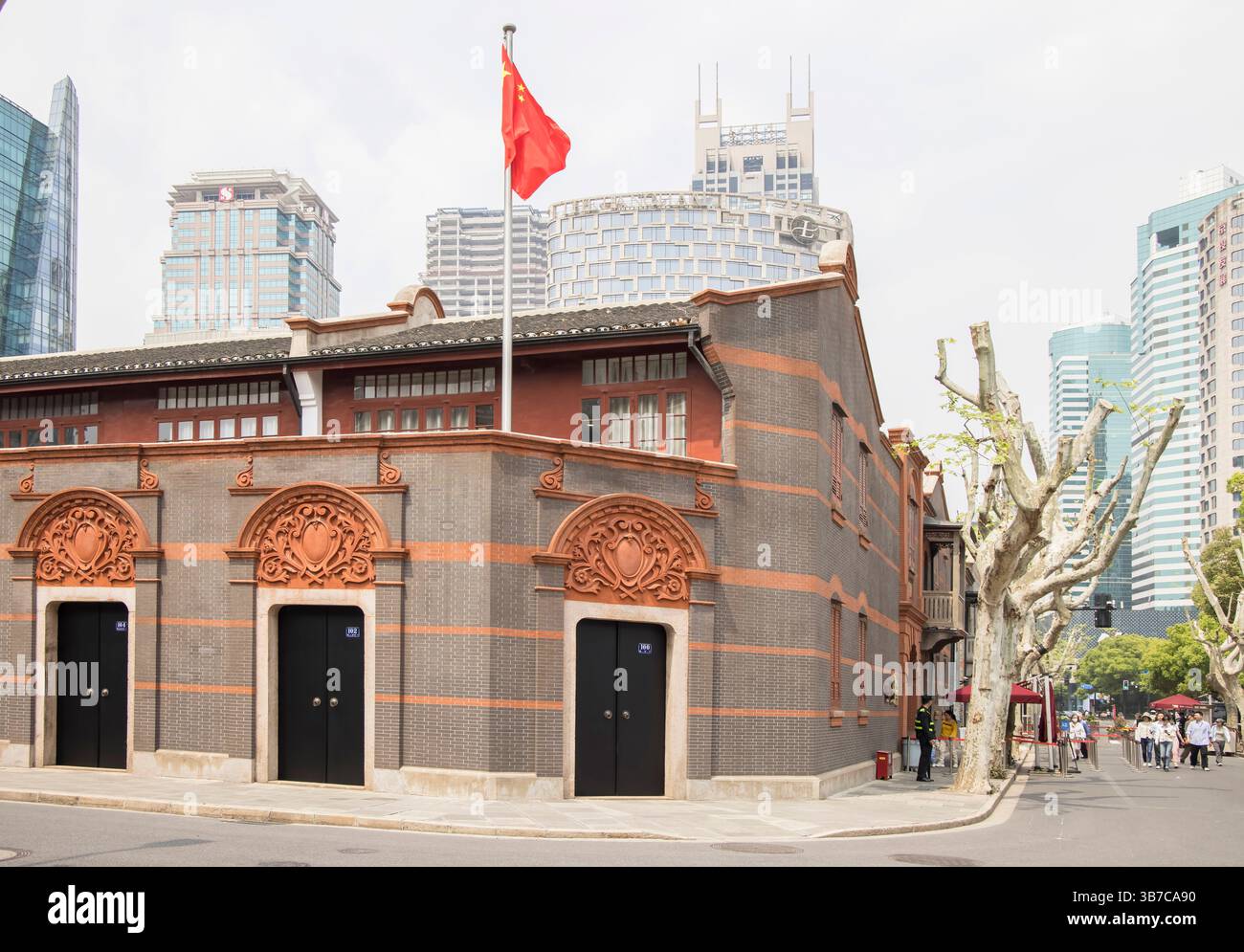 Ort des ersten nationalen Kongresses der CPC in der französischen Konzession in shanghai china Stockfoto