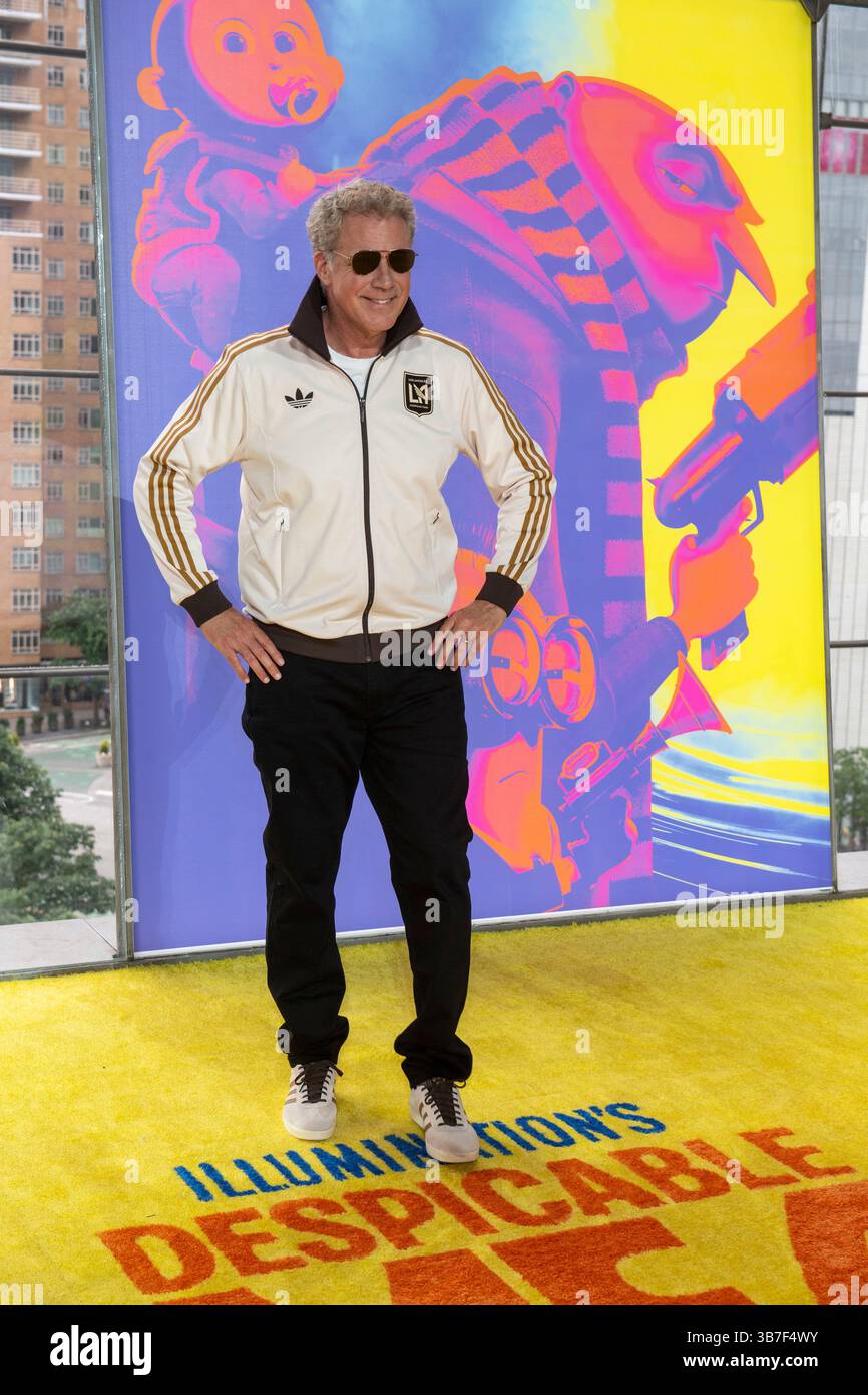 9. Juni 2024, New York, Vereinigte Staaten: NEW YORK, NEW YORK – 9. JUNI: Will Ferrell nimmt am 9. Juni 2024 in New York City an der Premiere von „Despicable Me 4“ im Jazz at Lincoln Center Teil. (Credit Image: © Ron Adar/SOPA Images via ZUMA Press Wire) Stockfoto