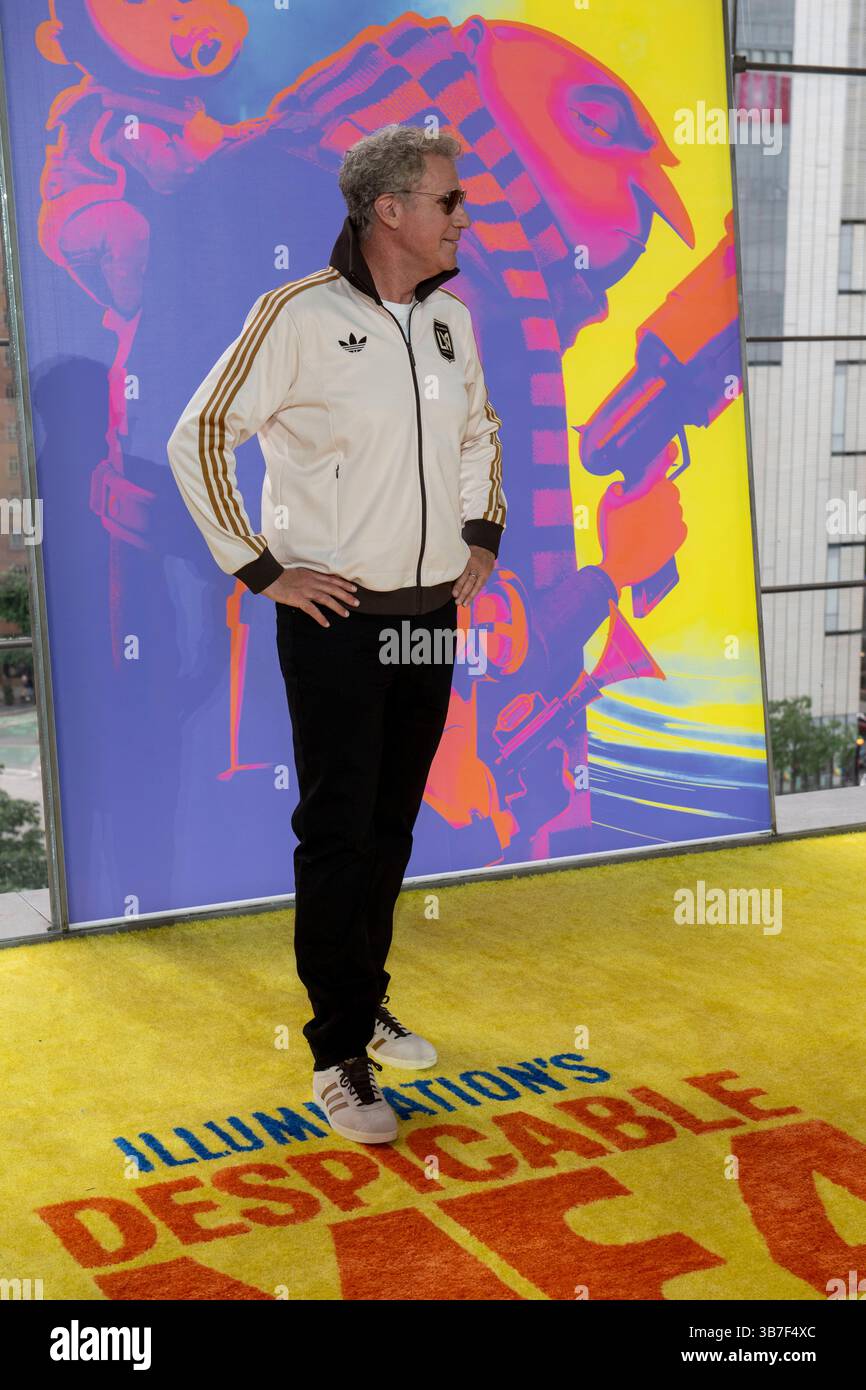 9. Juni 2024, New York, Vereinigte Staaten: NEW YORK, NEW YORK – 9. JUNI: Will Ferrell nimmt am 9. Juni 2024 in New York City an der Premiere von „Despicable Me 4“ im Jazz at Lincoln Center Teil. (Credit Image: © Ron Adar/SOPA Images via ZUMA Press Wire) Stockfoto