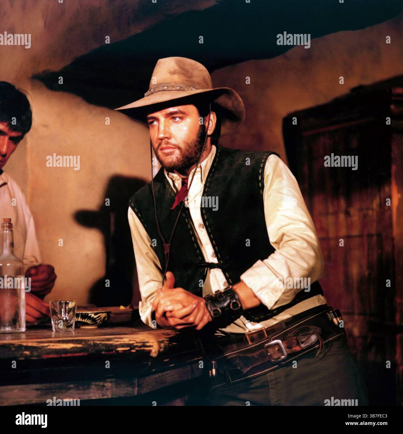 Elvisi Presley als Cowboy ín Charro, 1969 Stockfoto