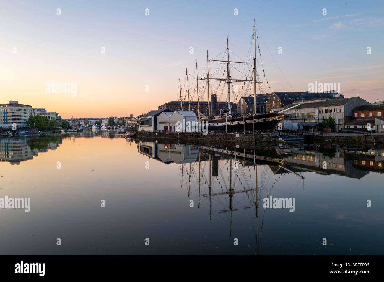 Das SS-Museumsschiff Großbritannien im Bristol-Hafen Stockfoto