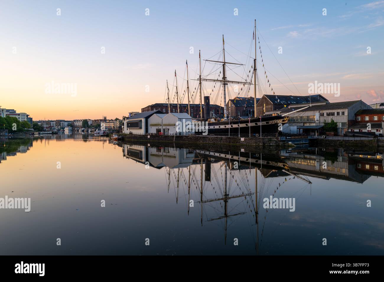 Das SS-Museumsschiff Großbritannien im Bristol-Hafen Stockfoto