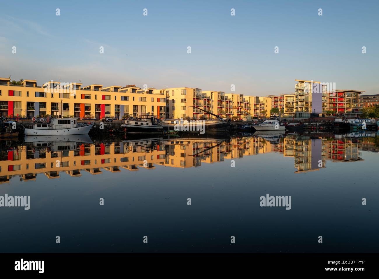 Bristol Harbour Water Reflections UK Stockfoto