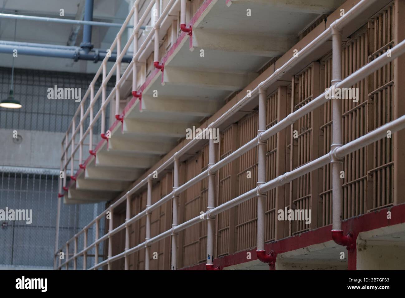 Die berüchtigte Alcatraz Island und Hochsicherheits-Bundesgefängnis in San Francisco Bay - Bay Area, Kalifornien Stockfoto