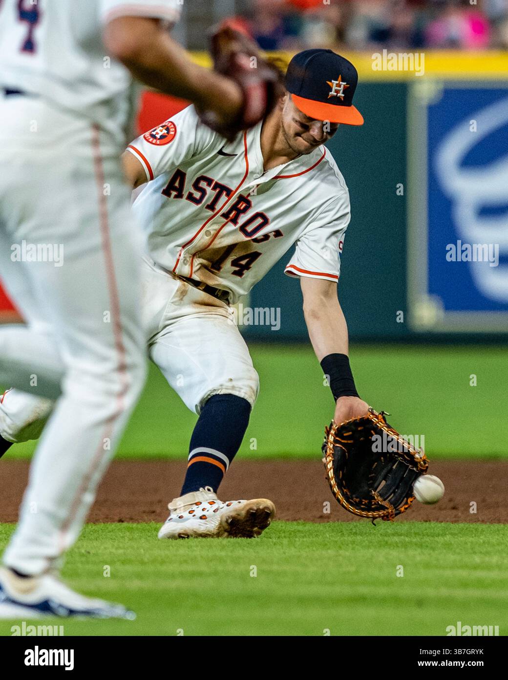 Juni 2024. Yordan Alvarez #44 der Houston Astros in Aktion gegen die Baltimore Orioles im Minute Maid Park in Houston Texas. Houston schlägt die Orioles 8-1, als sie in Texas gefegt werden. (Kreditbild: Stockfoto