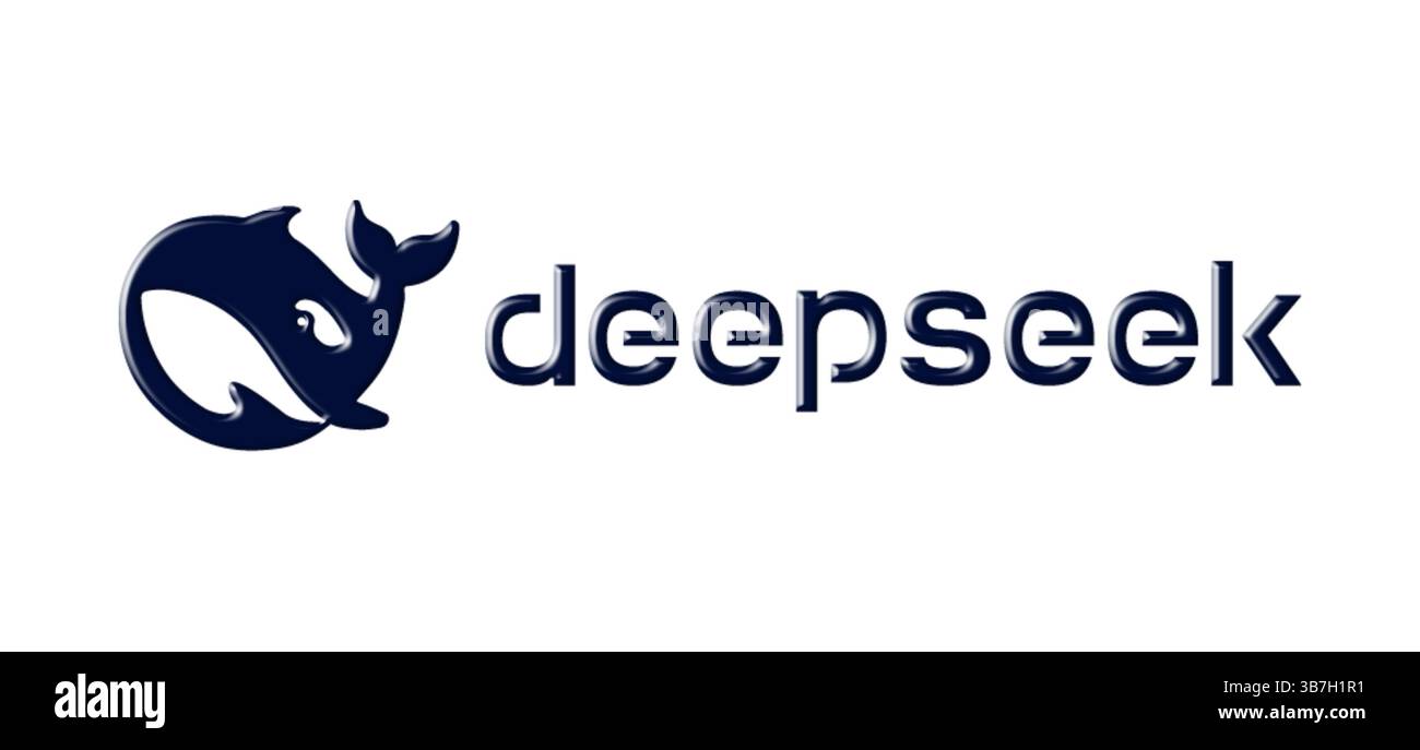 Deepseek chinesisches Chatbot-Logo Stockfoto
