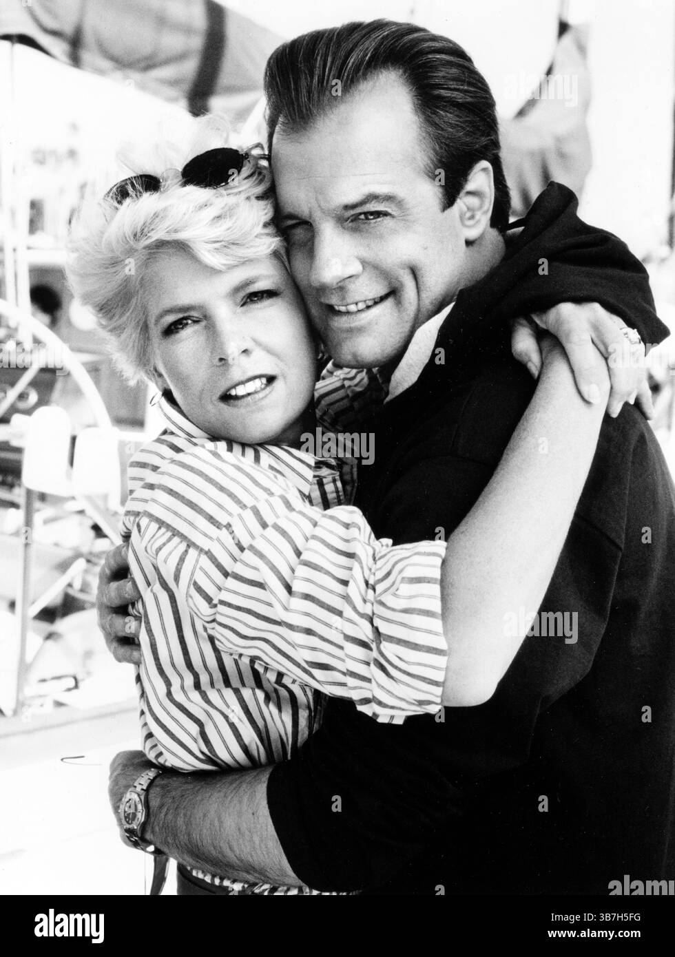 11. November 2022, USA: Meredith Baxter, Stephen Collins, am Set des Fernsehfilms „A Woman Scorned: The Betty Broderick Story“, CBS-TV, 1992 (Bild: © JT Vintage via ZUMA Press Wire) Stockfoto