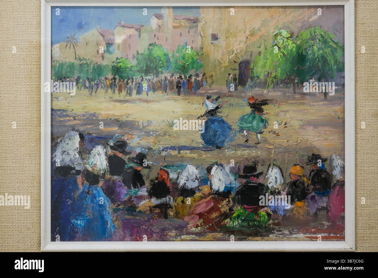 Ball mallorqui. 1990. Acryl auf Leinwand, Josep Coll Bardolet (Campdevanol, Girona 1912, Valldemossa, Illes Balears 2007) Stockfoto