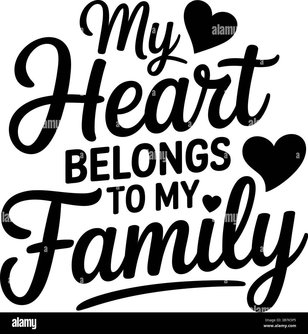 Familie svg-Design Stock Vektor