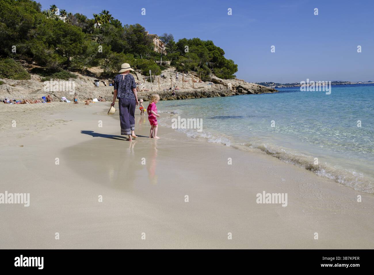 Illetes Beach, Calvia, Mallorca, Balearen, Spanien, Europa Stockfoto