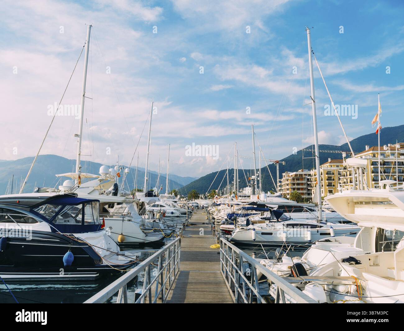 Porto Montenegro Yacht. Elite Bereich von Tivat in Montenegro Stockfoto