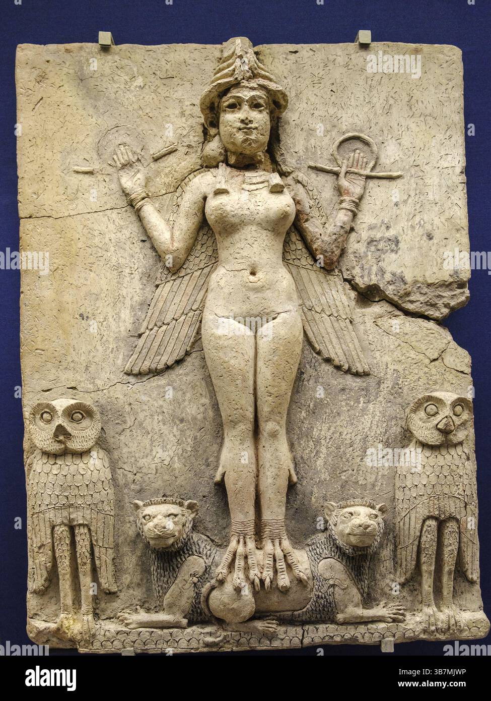 Die Königin der Nacht, 1800-1750 v. Chr. C., Paläobabylonisches Reich, Britisches Museum, London, England, Großbritannien Stockfoto