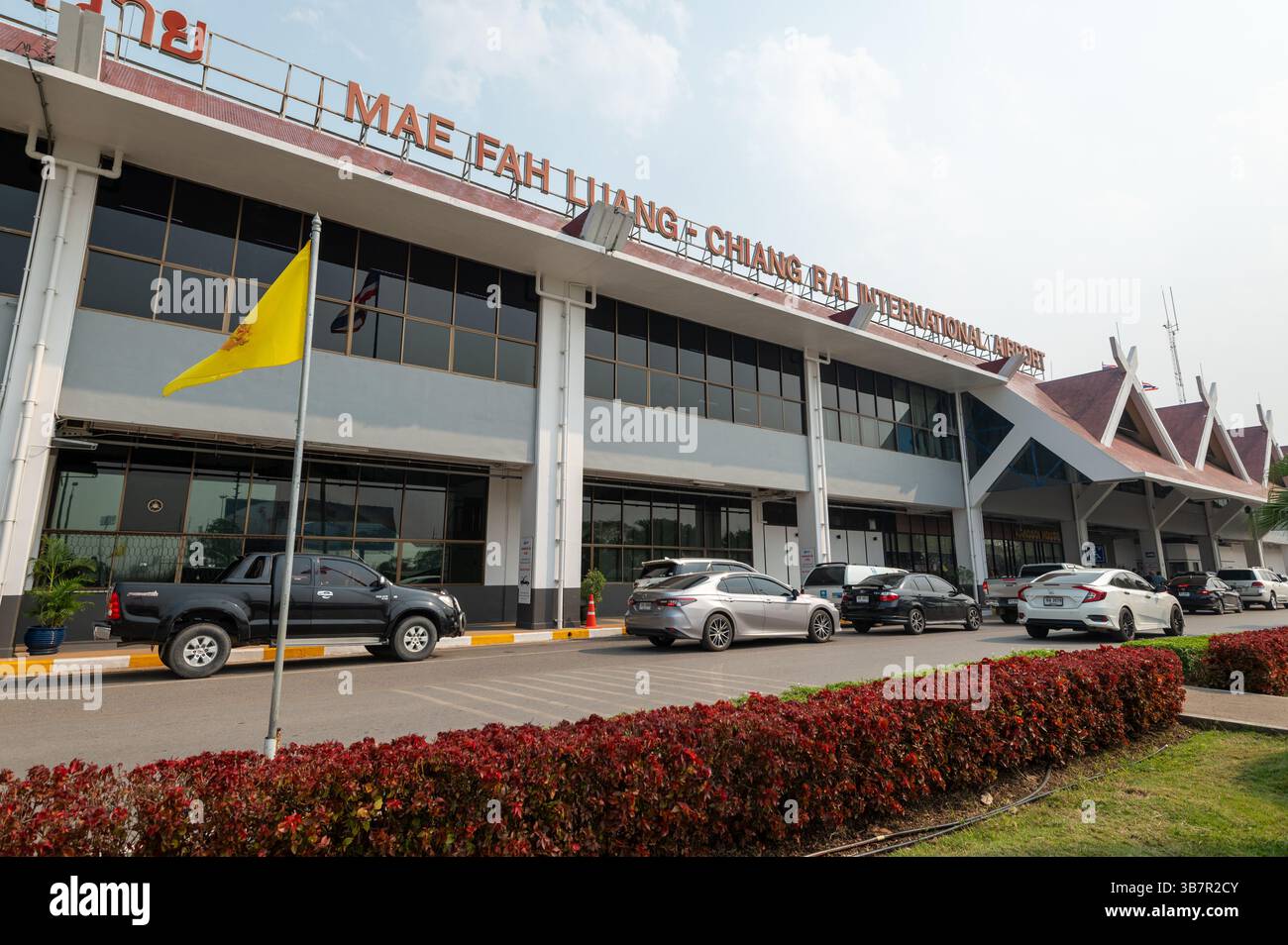 Ankunft und Abflug am Chiang Rai International Airport im Norden Thailands. Stockfoto