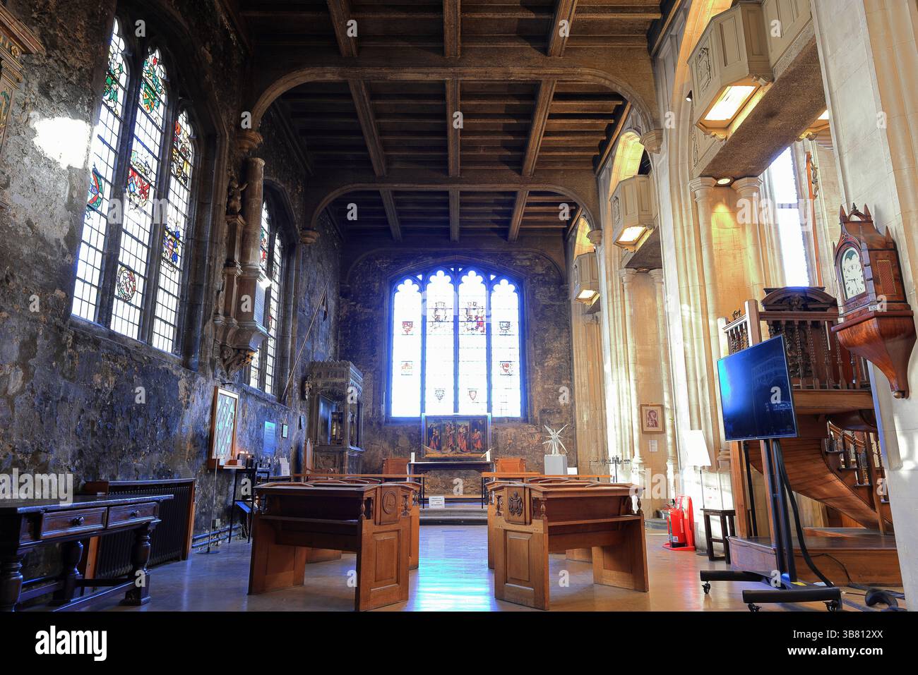 All Hallows by the Tower, eine Hochzeitsstätte, die 675 n. Chr. in London, Großbritannien, gegründet wurde Stockfoto