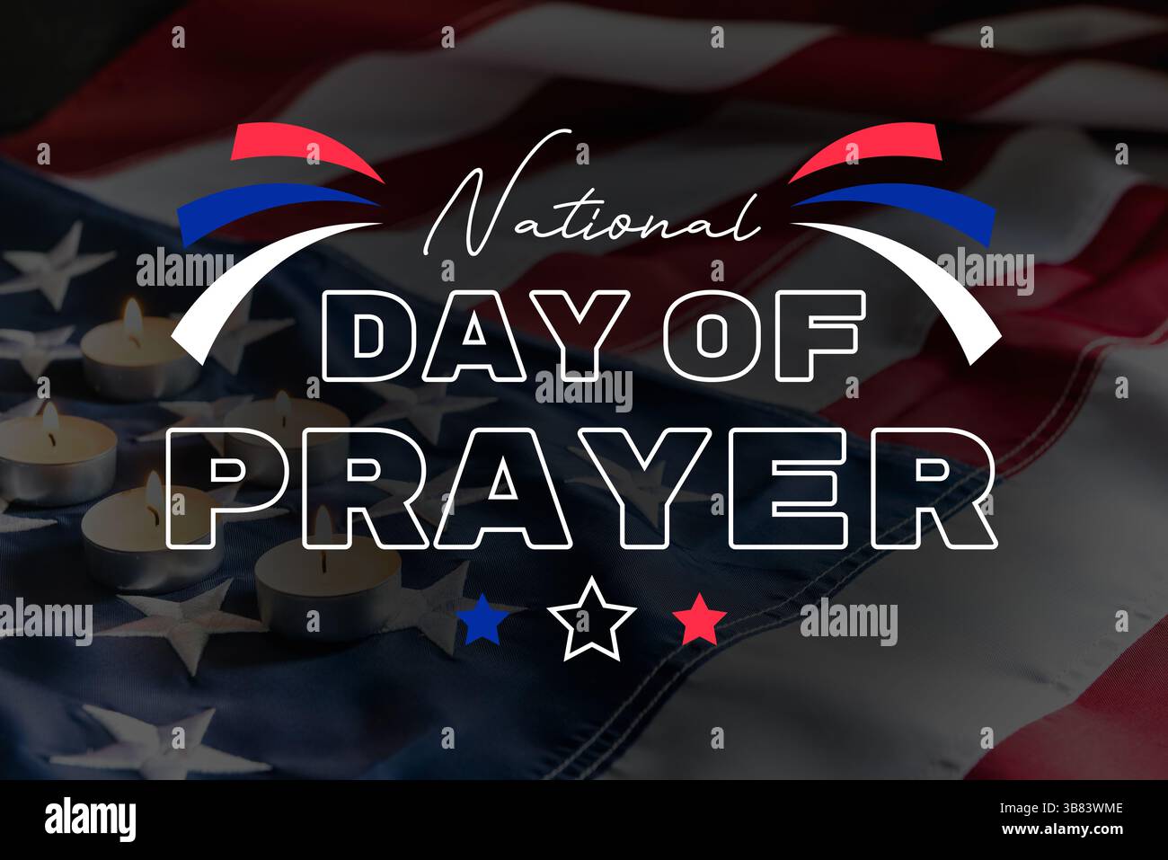 Poster für den Nationalgebetstag Stockfoto
