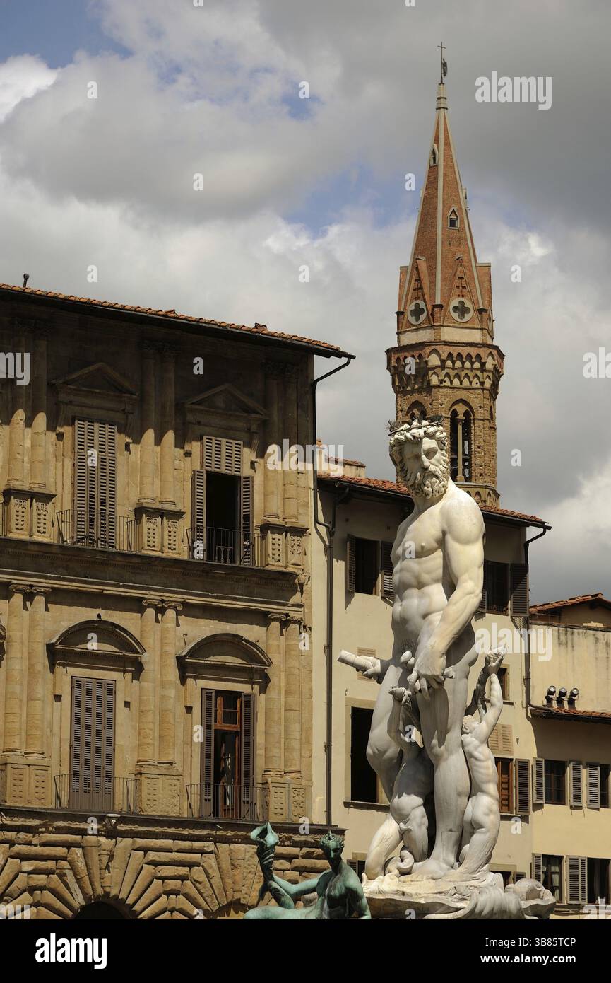 Eine wundervolle Skulptur im italienischen Freien der Toskana Stockfoto