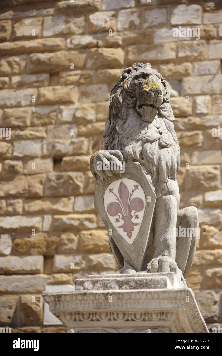 Eine wundervolle Skulptur im italienischen Freien der Toskana Stockfoto