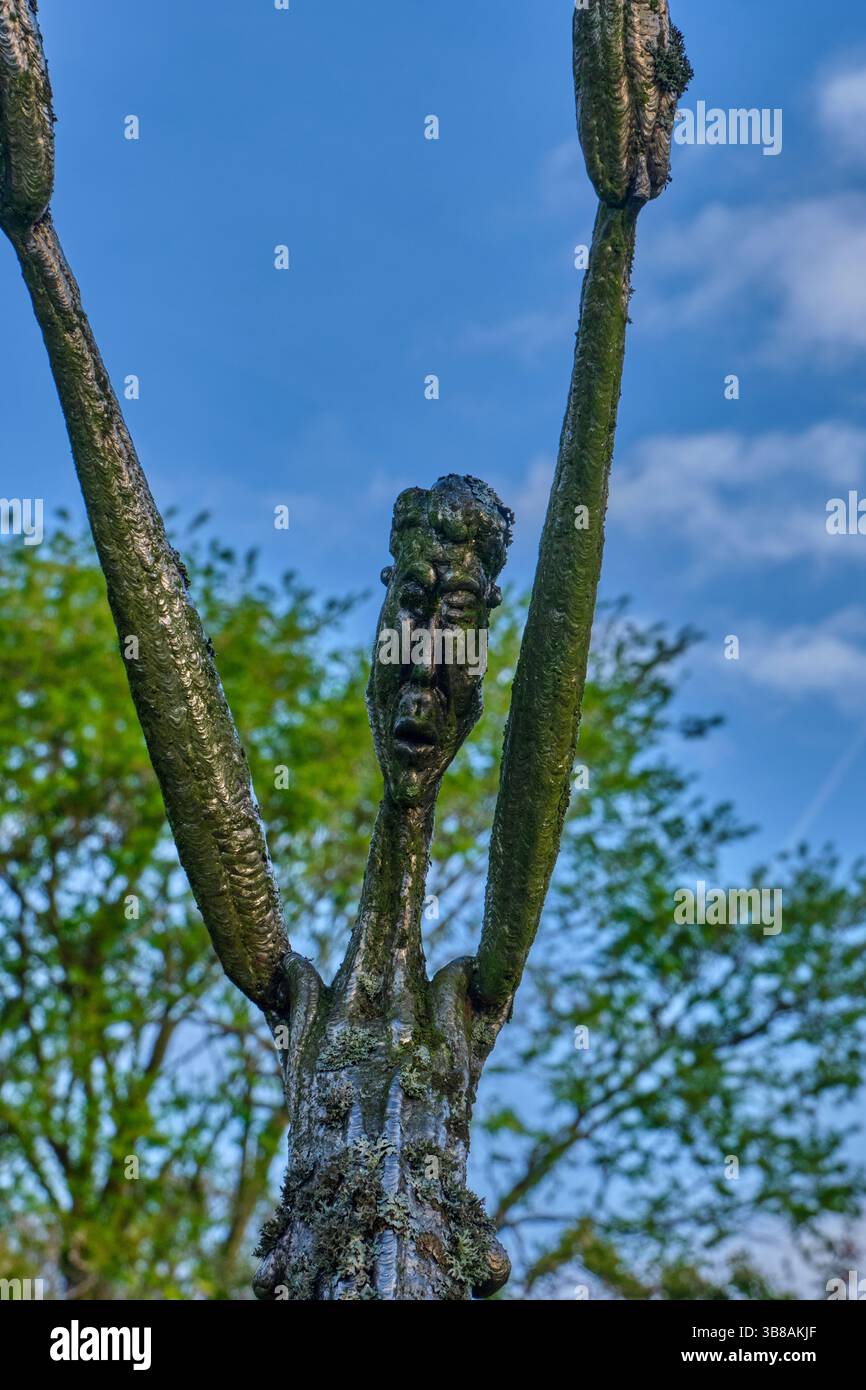 Skulptur im Appleby Castle, Appleby-in-Westmorland, Cumbria Stockfoto