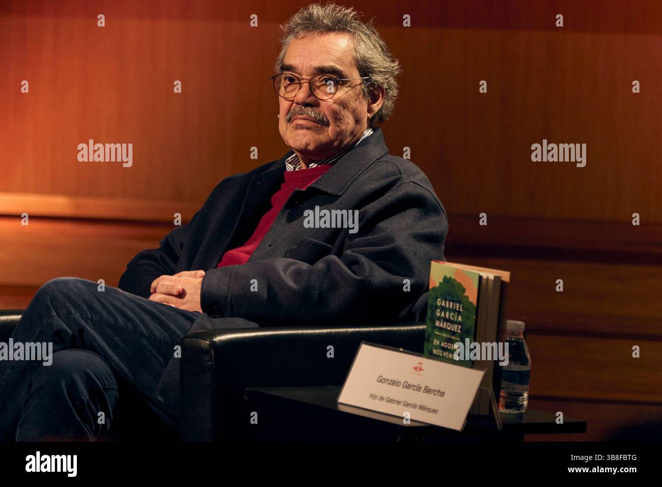 5. März 2024, Madrid, Spanien: GONZALO GARCÃªA BARCHA präsentiert im Rahmen des 10. Todestages des kolumbianischen Schriftstellers den unveröffentlichten Roman Ã”EN Agosto nos vemosÃ am Institut Cervantes (Credit Image: © Mike Chicorro/ZUMA Press Wire) Stockfoto