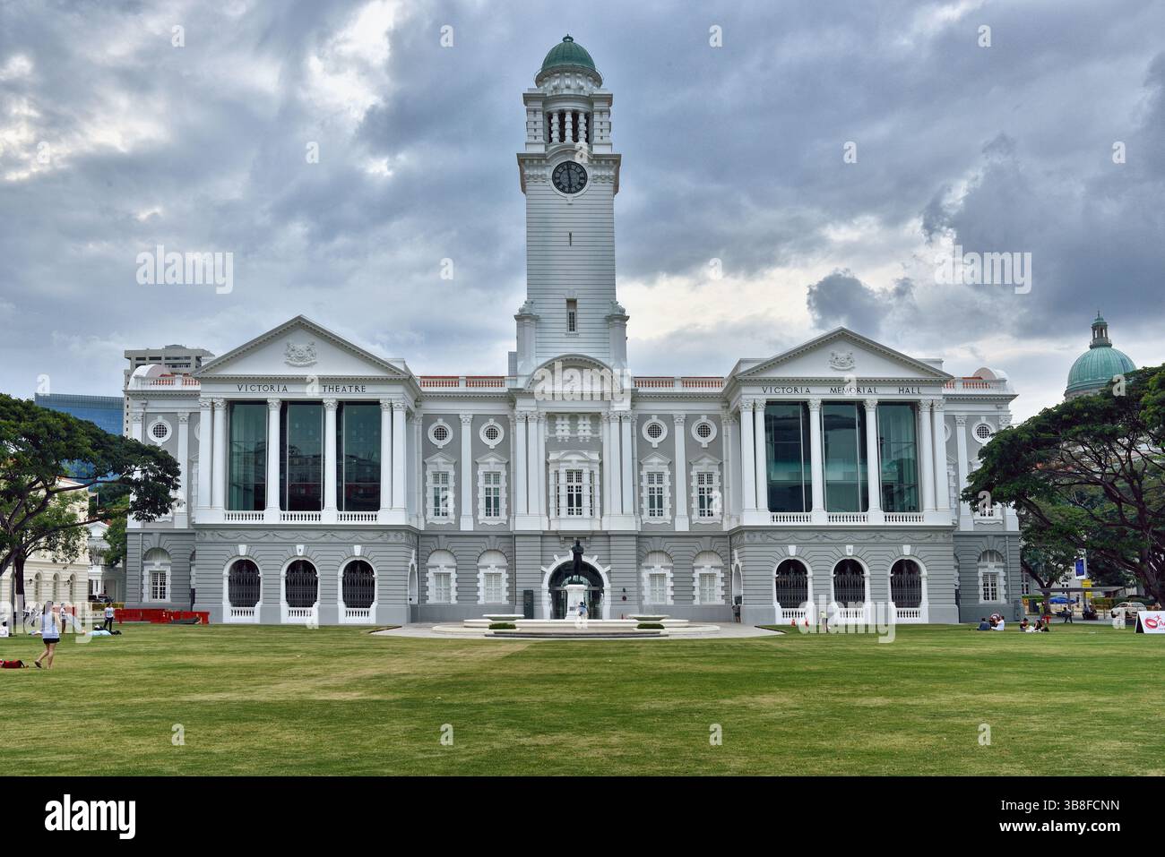 Victoria Theater und Konzerthalle in Singapur Stockfoto