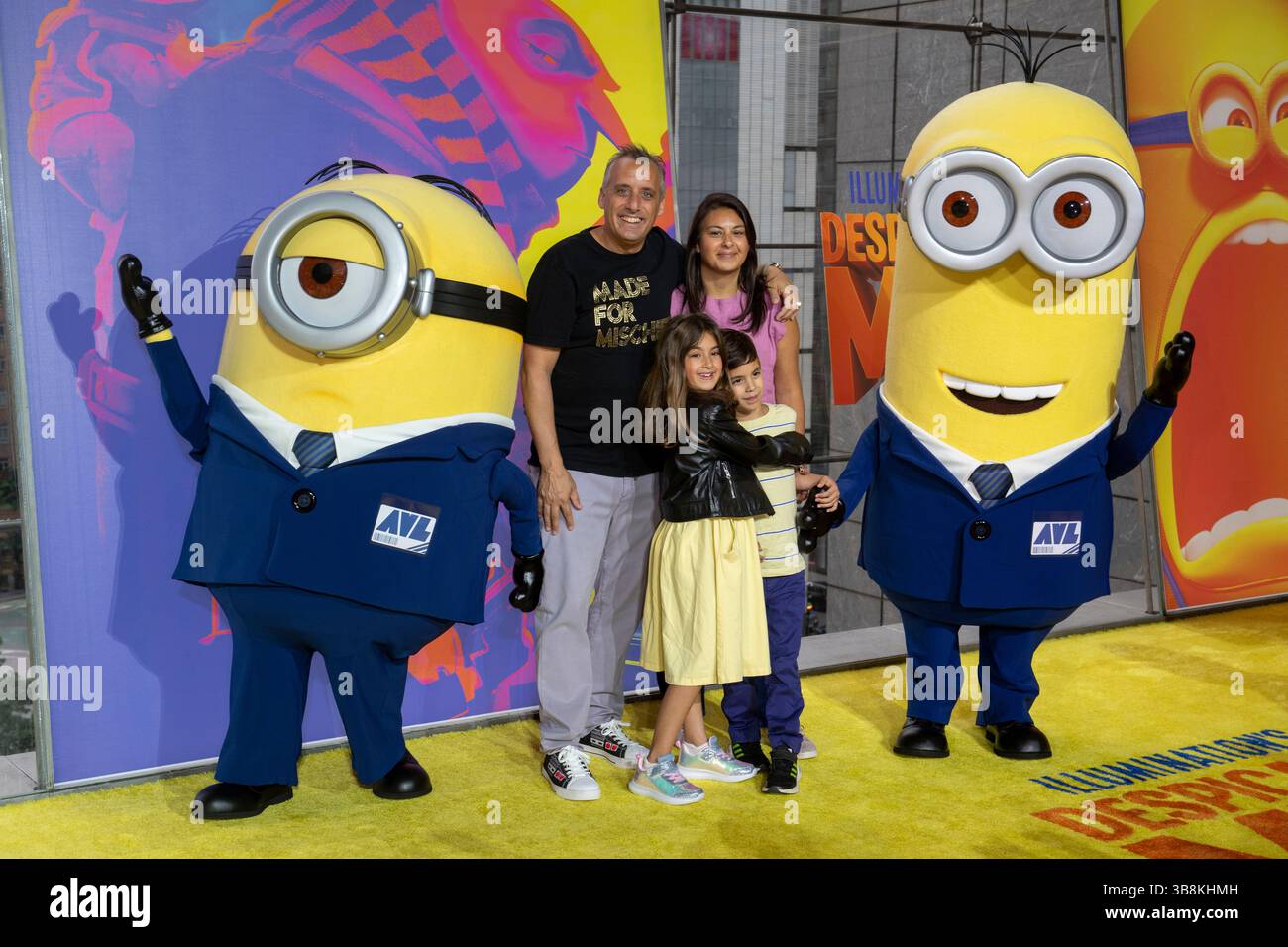 9. Juni 2024, New York, USA: NEW YORK, NEW YORK – 9. JUNI: Joe Gatto und seine Familie nehmen am 9. Juni 2024 in New York City an der Premiere von „Despicable Me 4“ im Jazz im Lincoln Center Teil. (Credit Image: © Ron Adar/SOPA Images via ZUMA Press Wire) Stockfoto