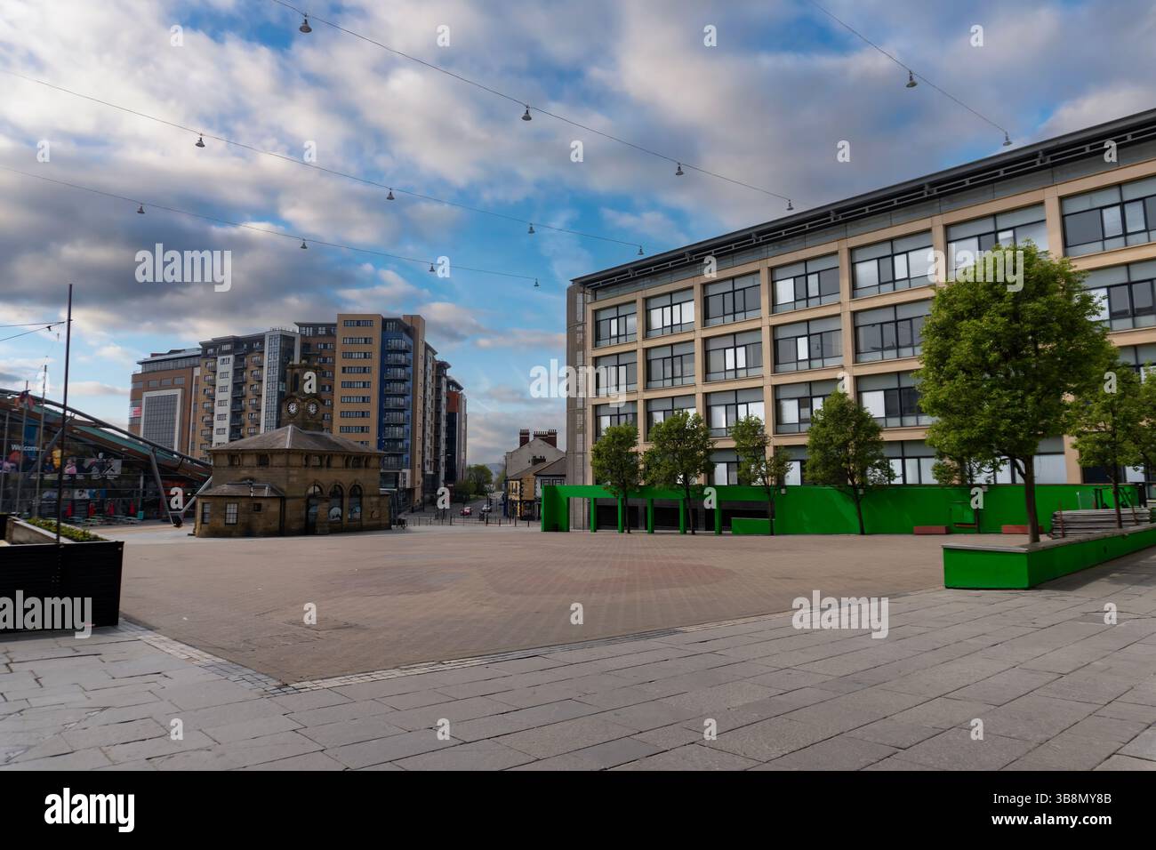 Times Square im Herzen von Newcastle-upon-Tyne, Tyne and Wear, Großbritannien Stockfoto