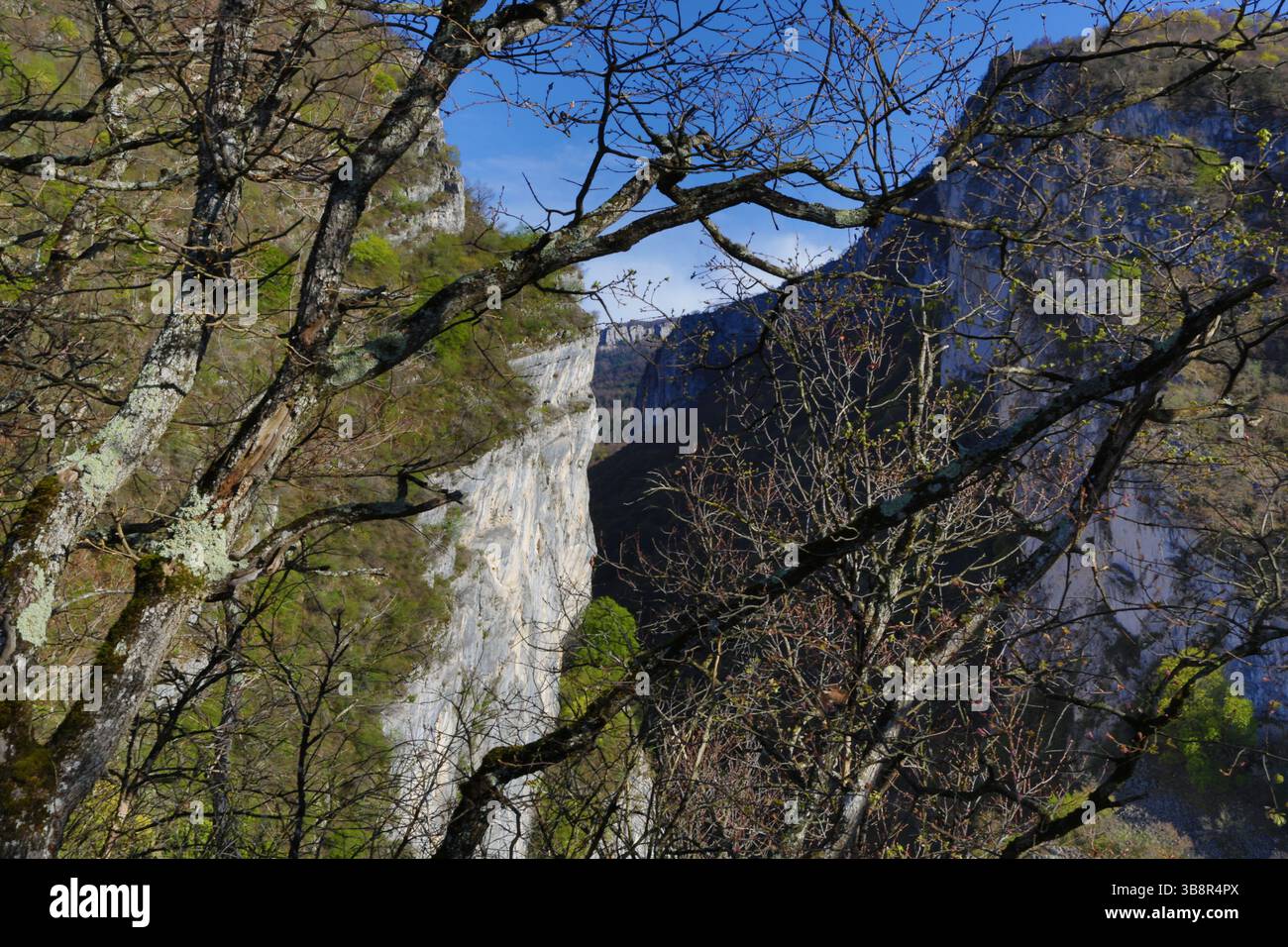France Isère: Début des Gorges du Nan Stockfoto