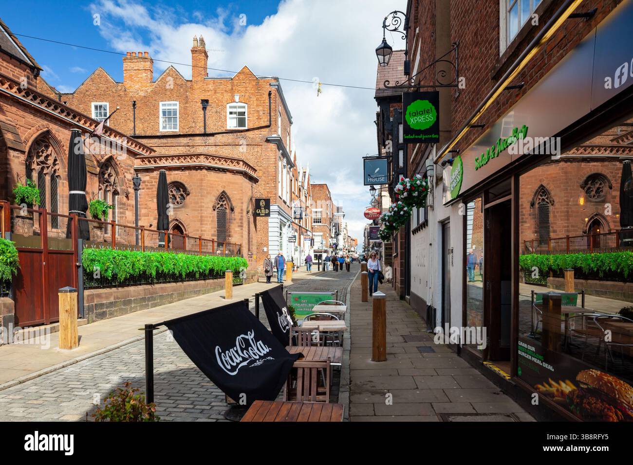 Westgate Street in Chester, Cheshire, England. Stockfoto
