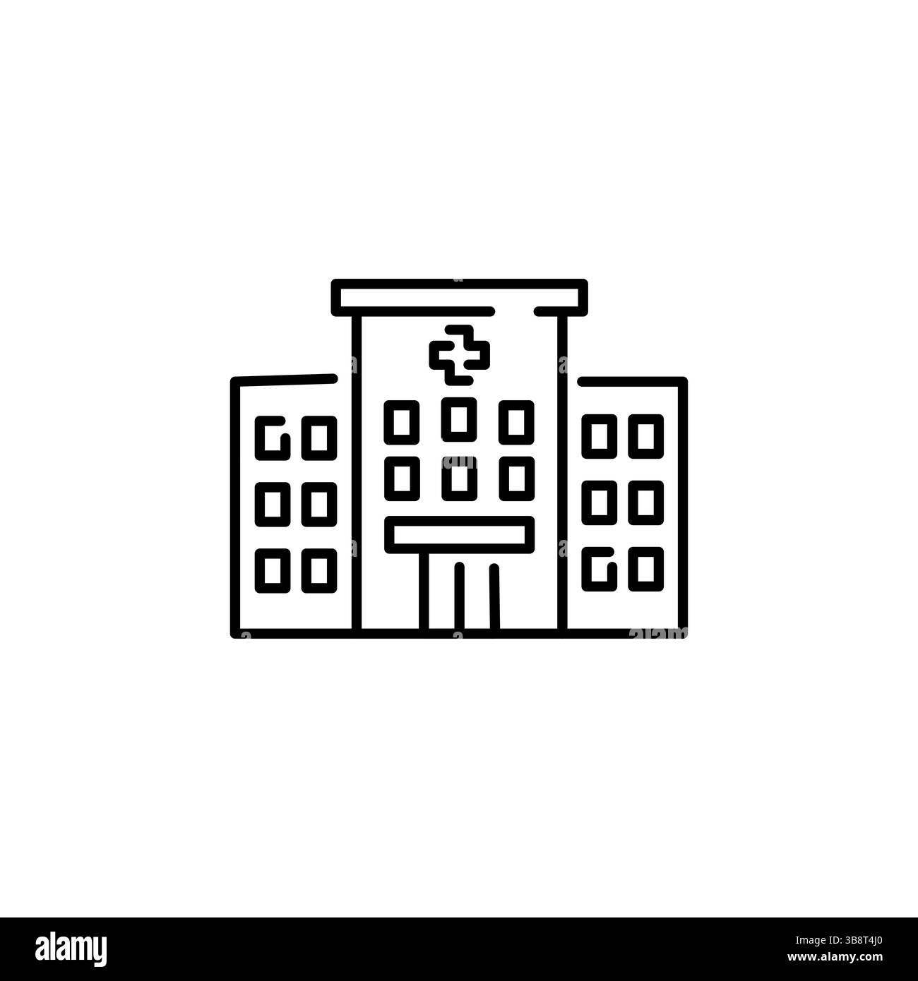 Gebäude des Krankenhauses Symbol Stock Vektor