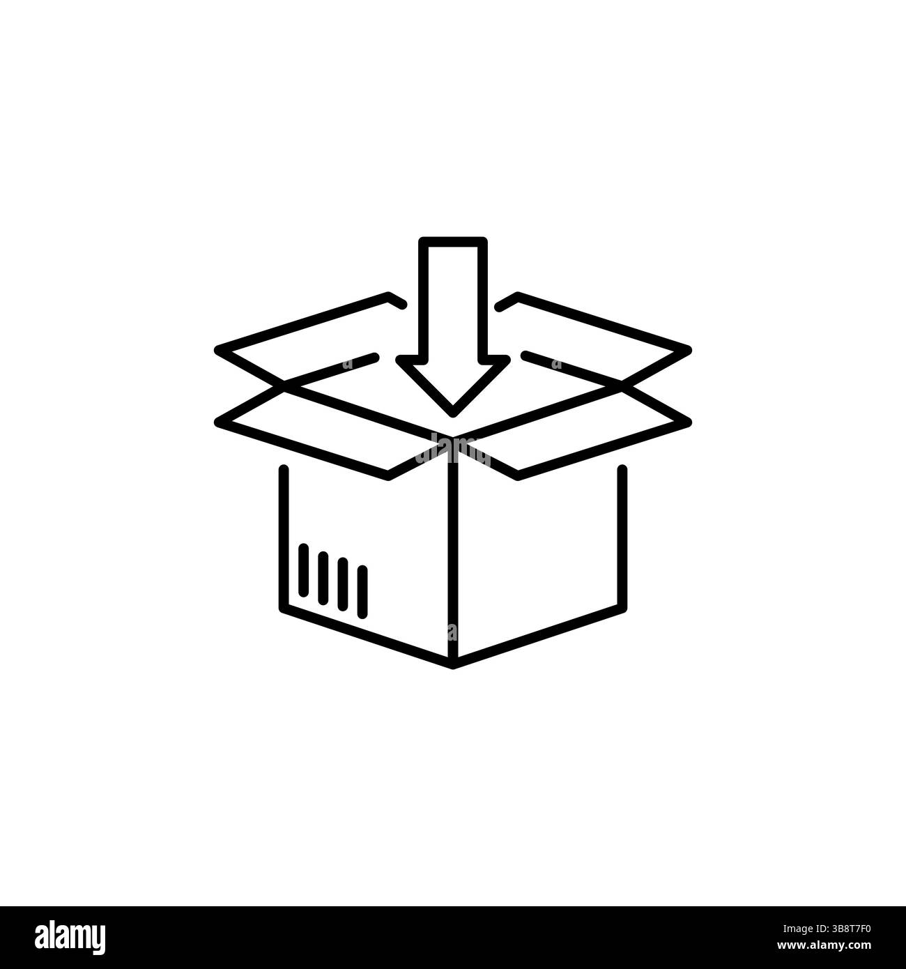 Verpackungsfeld-Symbol Stock Vektor