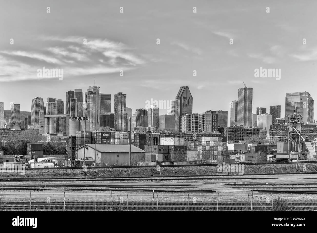 Skyline von Montreal - verschiedene Stockfoto