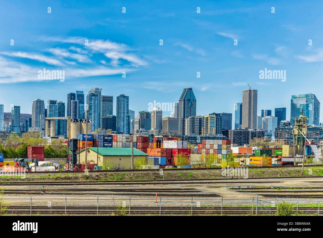 Skyline von Montreal - verschiedene Stockfoto