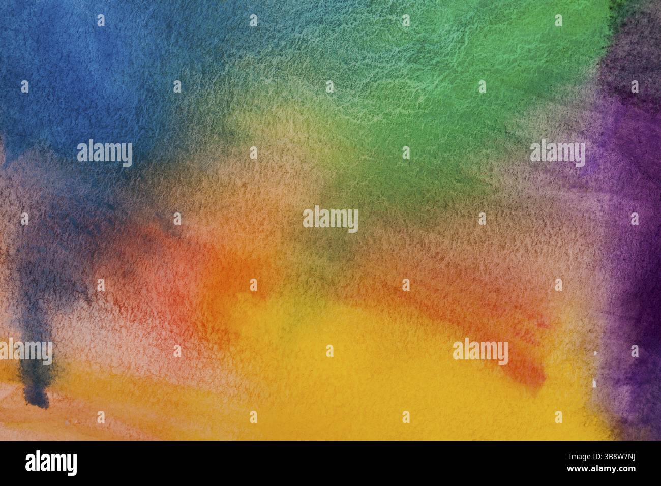 Malte Aquarell Regenbogen Hintergrund für ein design Stockfoto
