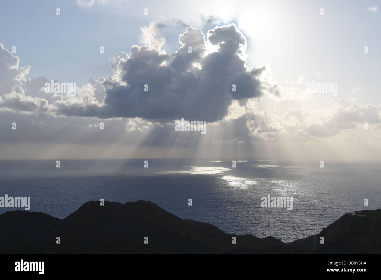Vulkaninsel im Mittelmeer, Vulcano, Sizilien. Stockfoto