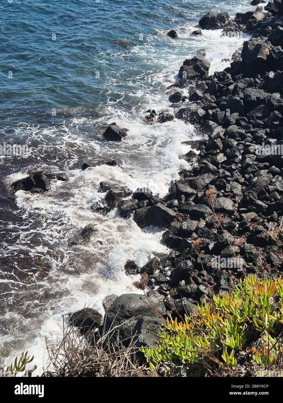Vulkaninsel im Mittelmeer, Vulcano, Sizilien. Stockfoto