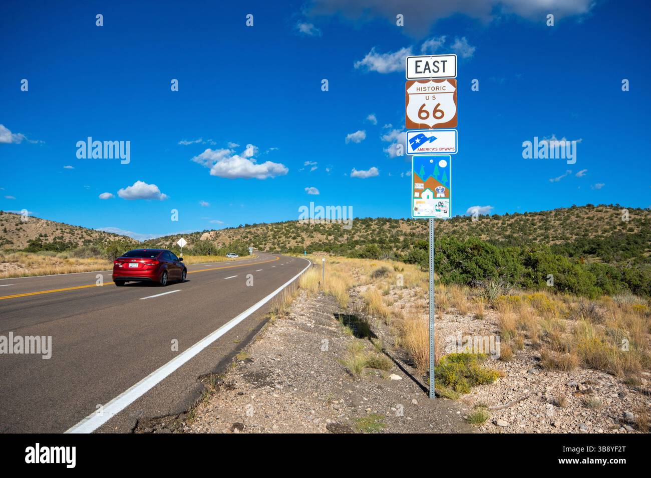 Die historische Route 66, Arizona, USA Stockfoto