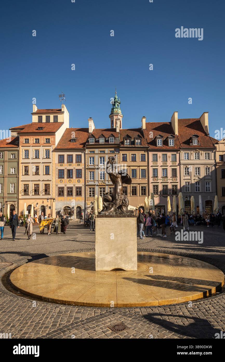 Altstädter Marktplatz Plattarktionsgebäude in warschau polen Stockfoto