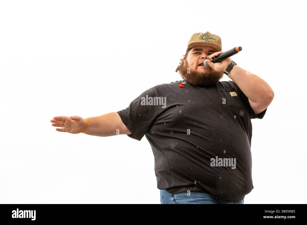 22. Juli 2023, Twin Lakes, Wisconsin, USA: Countrymusiker SHANE PROFITT während des Country Thunder Music Festivals in Twin Lakes, Wisconsin (Bild: © Daniel DeSlover/ZUMA Press Wire) Stockfoto