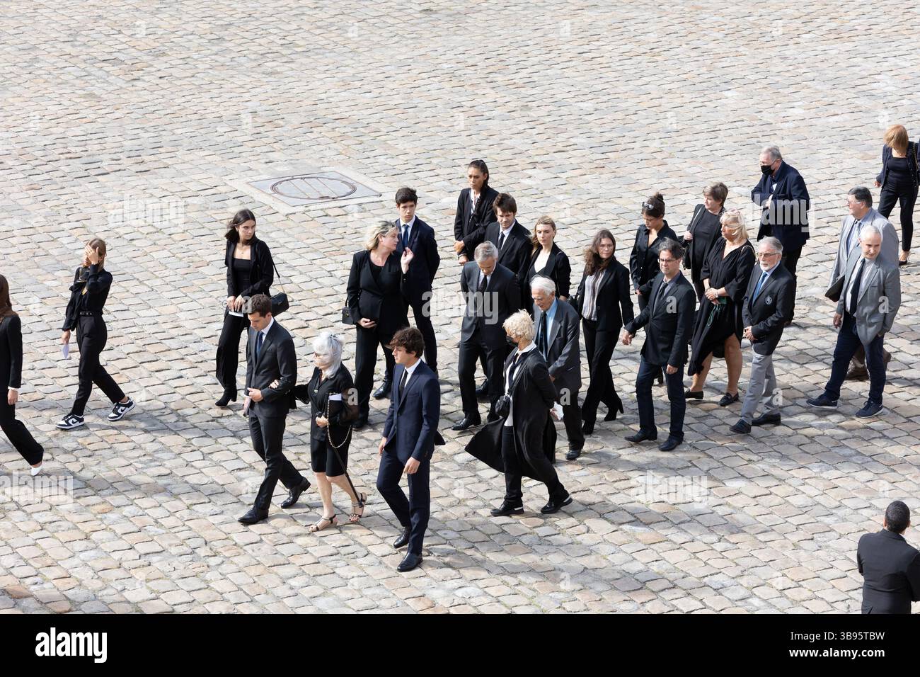 9. September 2021, Paris, Ile-de-France (Region, Frankreich: Eine nationale Hommage an den französischen Schauspieler Jean-Paul Belmondo im Innenhof der Invaliden in Paris. (Bild: © Sadak Souici/ZUMA Press Wire) Stockfoto