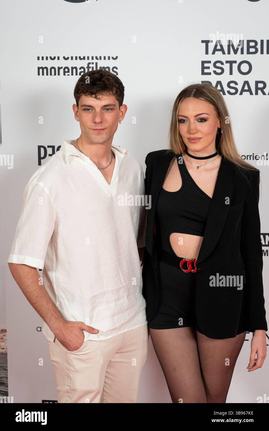 Madrid, Spanien. 8. Mai 2025: Ignacio de Borbon nimmt am 8. Mai 2025 an der Premiere von Tambien Esto Pasara im MK2 Cine Paz Teil. (Quelle: Miguel Minguez/Alfa Images/Alamy Live News) Stockfoto