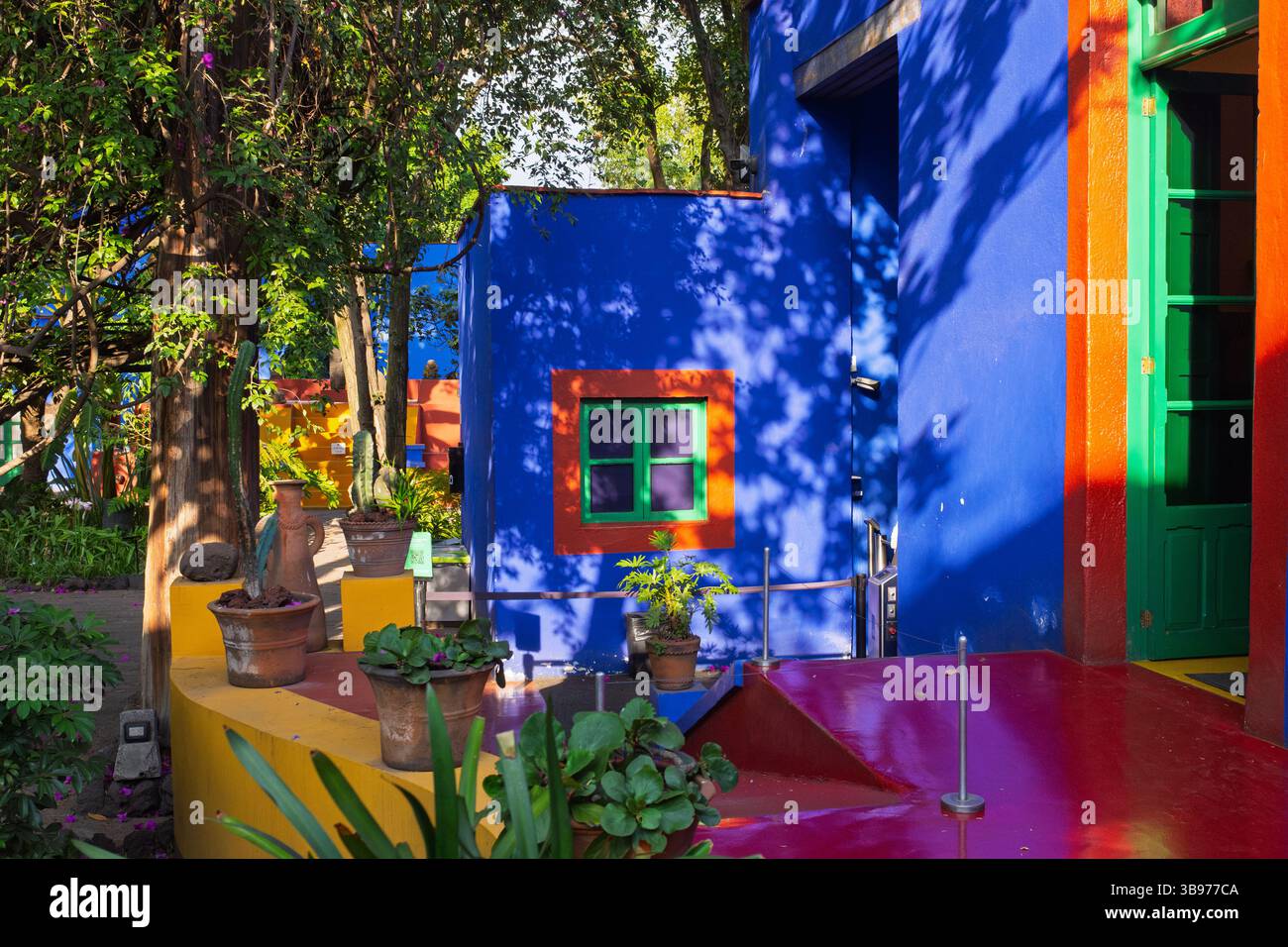 Das Frida Kahlo Museum heißt La Casa Azul im Stadtteil Coyoacan in Mexiko-Stadt Stockfoto